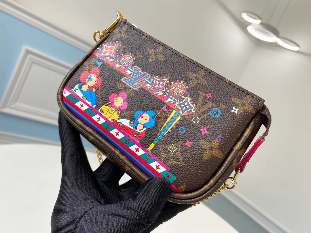 lv-m58009-Star Silkscreen-мини-кошельки-аксессуары