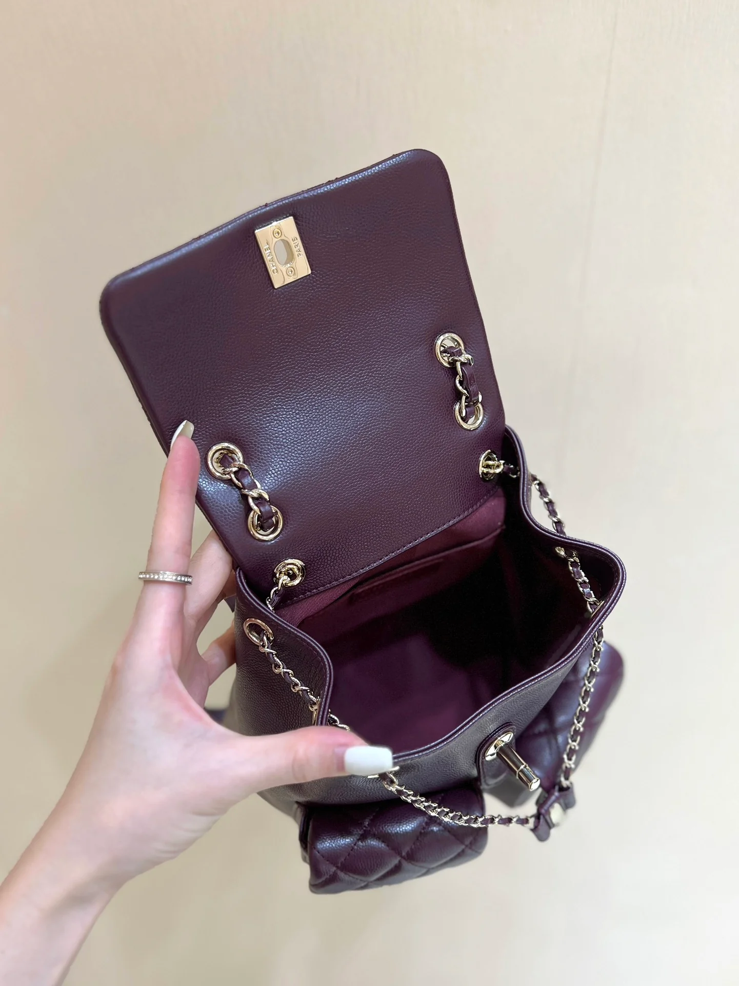 Рюкзак Chanel-Duma Frog — бордовый