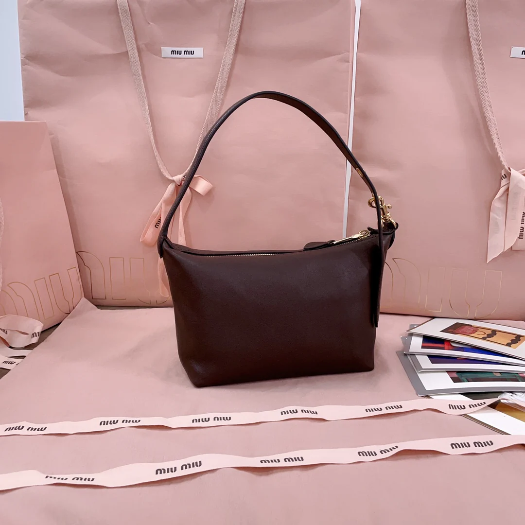 Сумка для ланча Miu Miu-5ne841 из овечьей кожи - коричневая