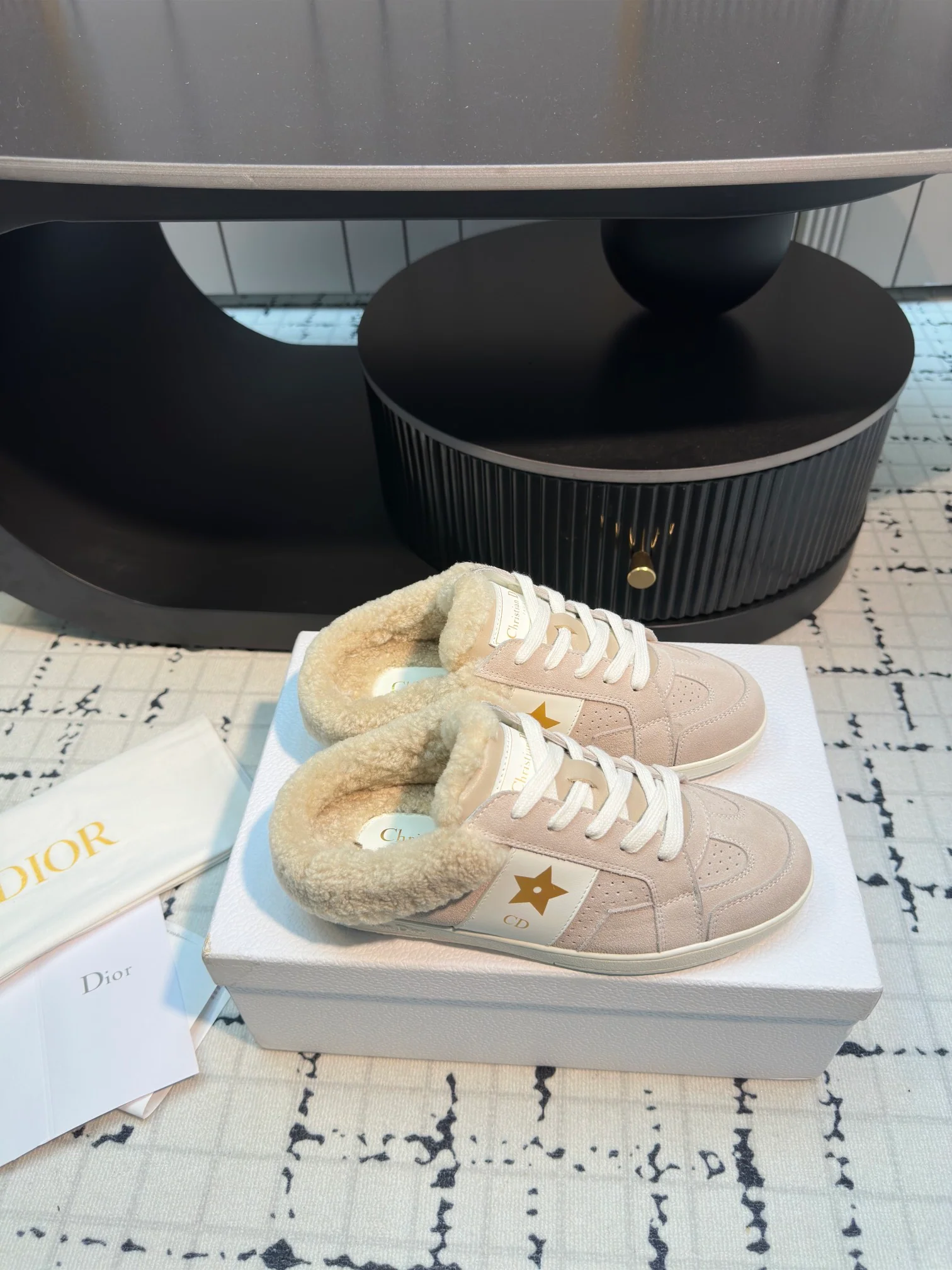 Didi - шерстяные кроссовки 2024 года - бежевые