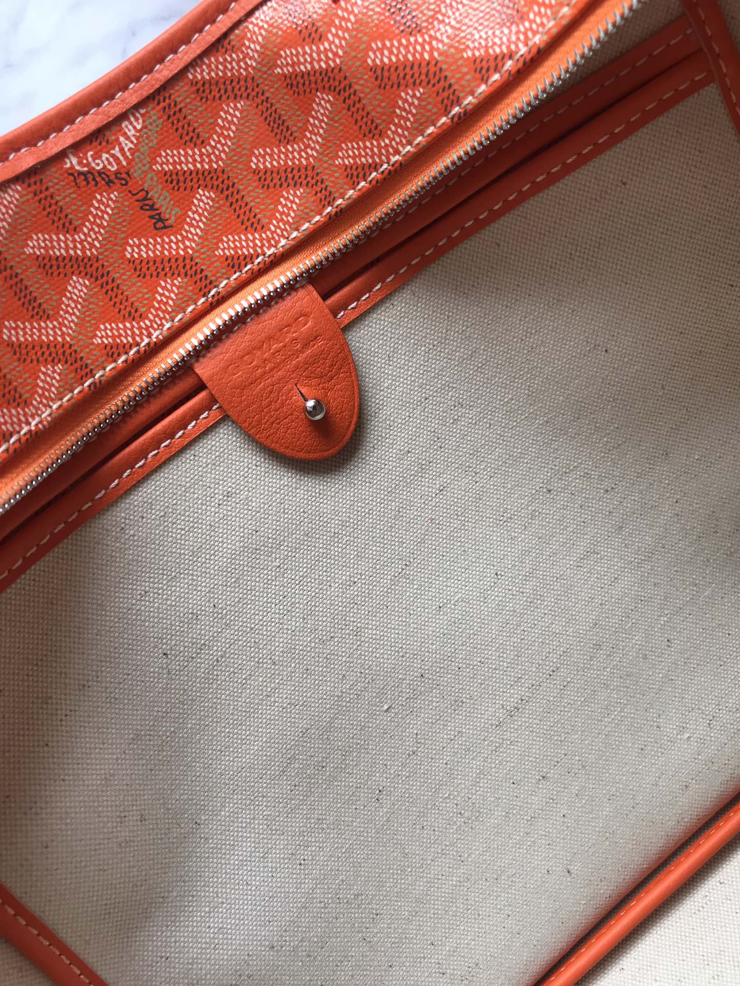 Маленькая Большая Сумка На Молнии Goyard - Оранжевый