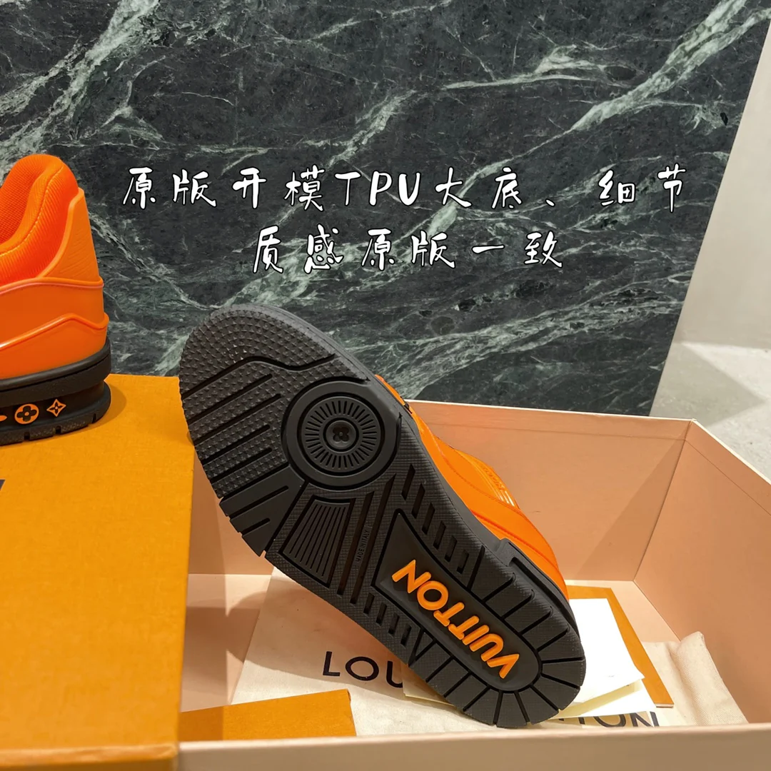 Обувь LV - LV Trainer, последняя модель - кроссовки серии Rainbow - 1