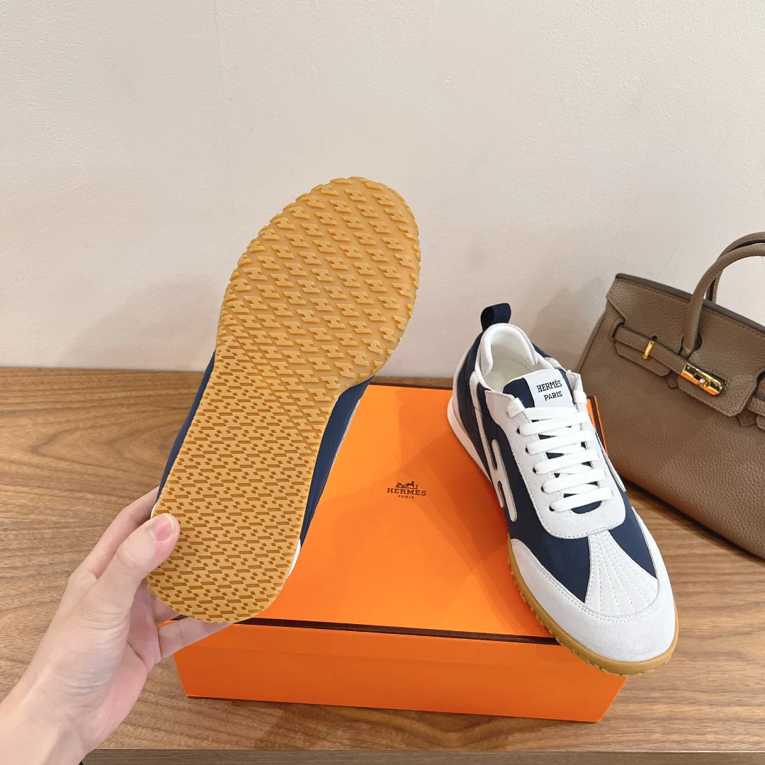 Повседневные туфли Hermes 2024 - синие