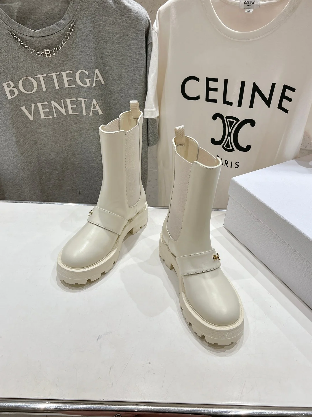 Ботильоны Dior 2024 - белые