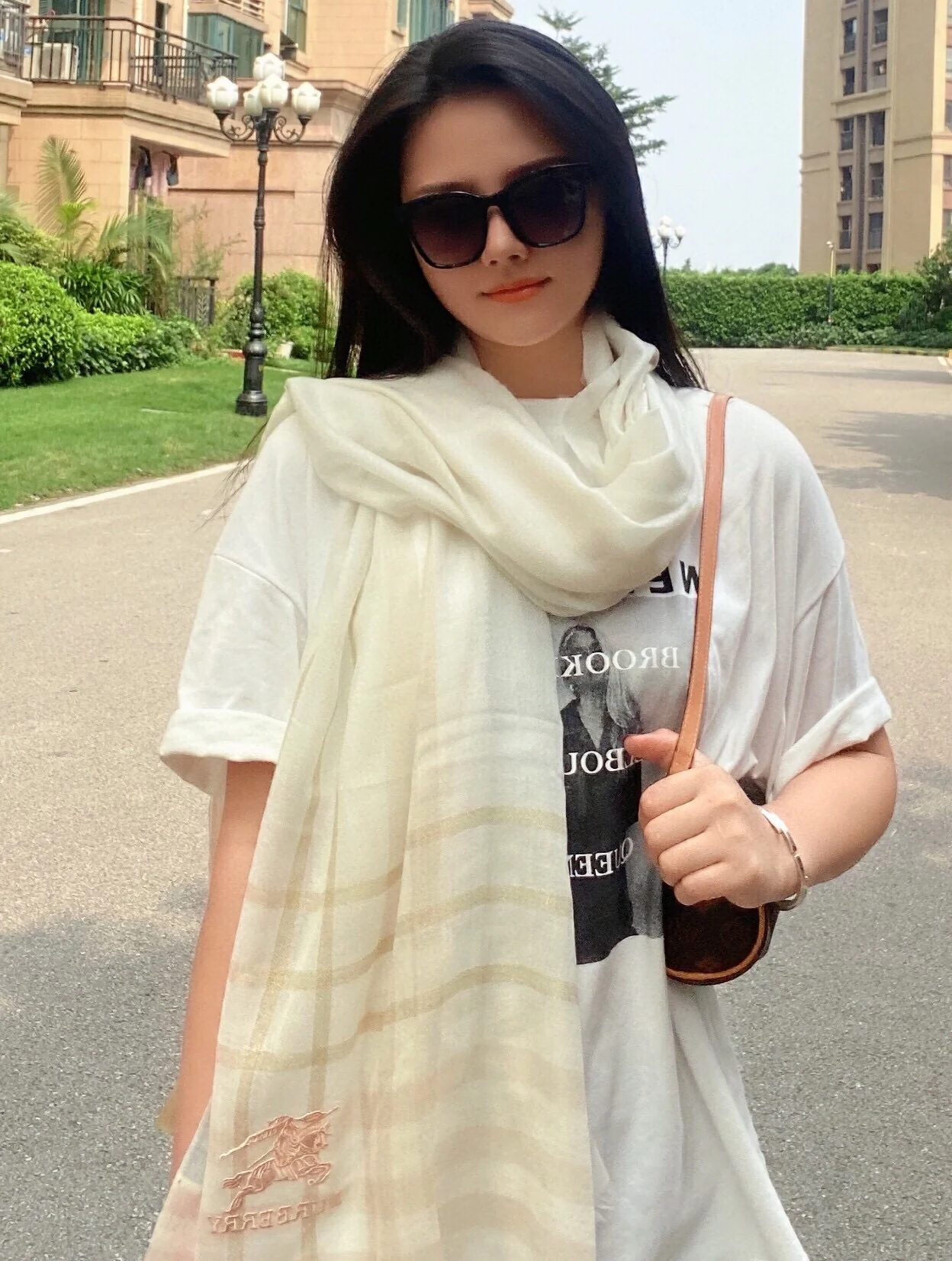 Кашемировый шарф Burberry - 90-200 см - 1 шт.