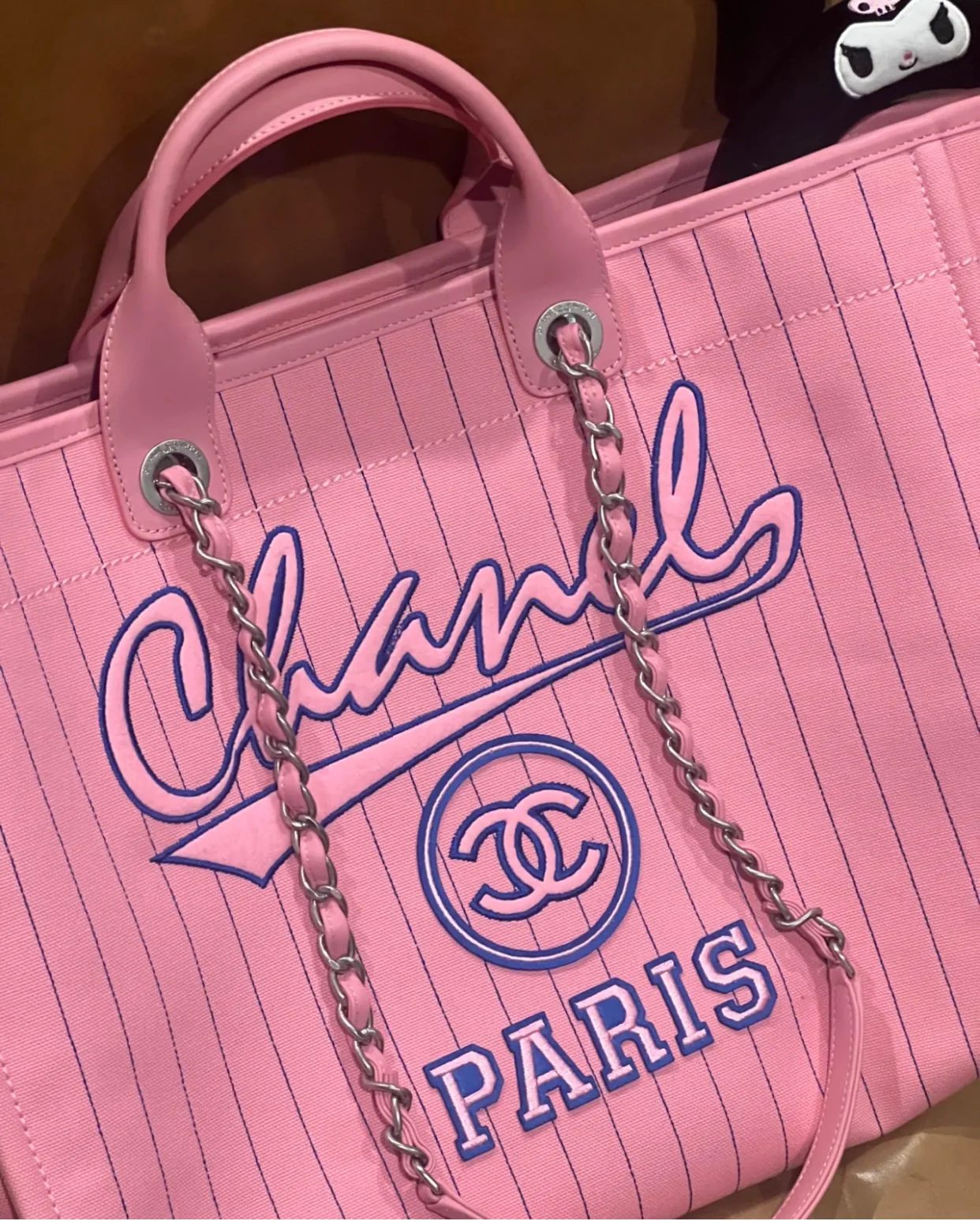 Chanel 23p Розовая сумка для покупок Пляжная сумка