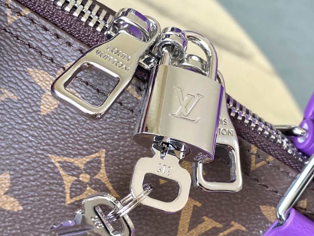 m46775-LV-keepall-bandouliere дорожная сумка-фиолетовая
