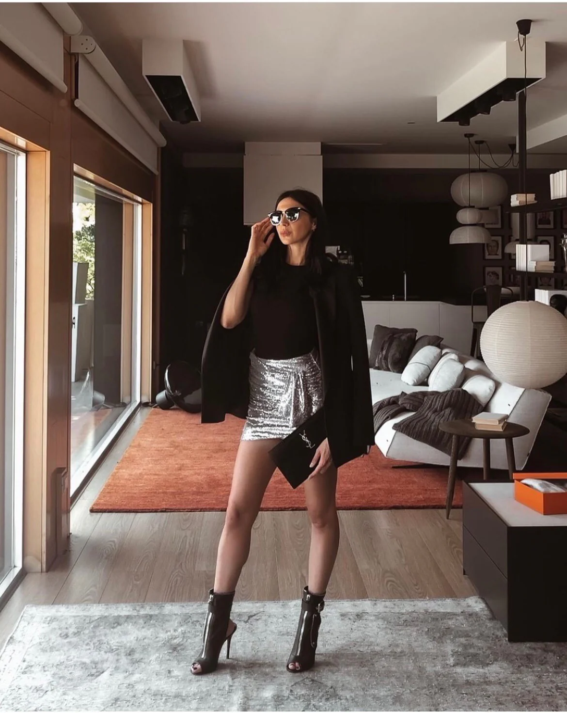 Клатч YSL с тиснением под крокодиловую кожу - 2 шт.