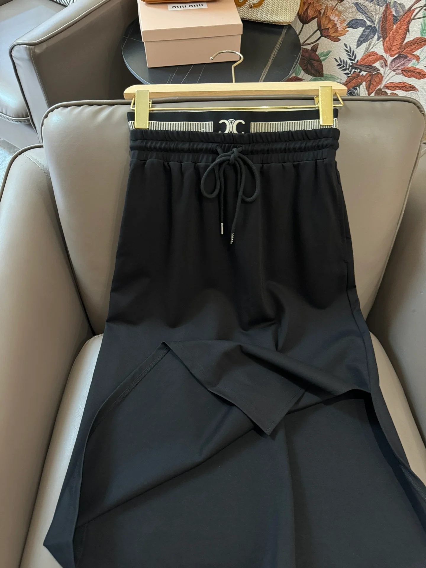 Комплект из рубашки-поло с коротким рукавом Celine 2404 - черный