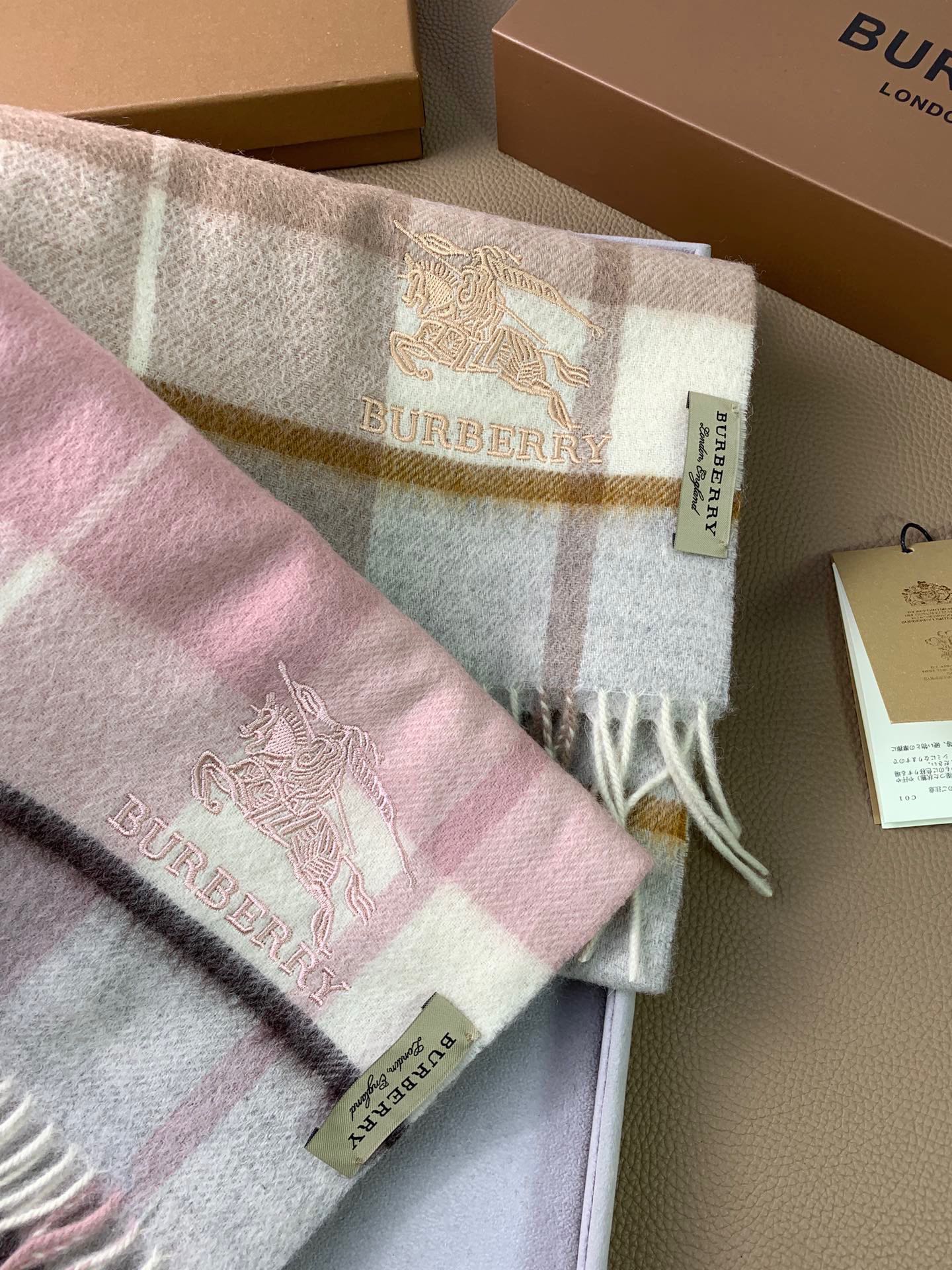 Зимний шарф Burberry из кашемировой смеси - 30 см - 180 см - Кашемировый шарф