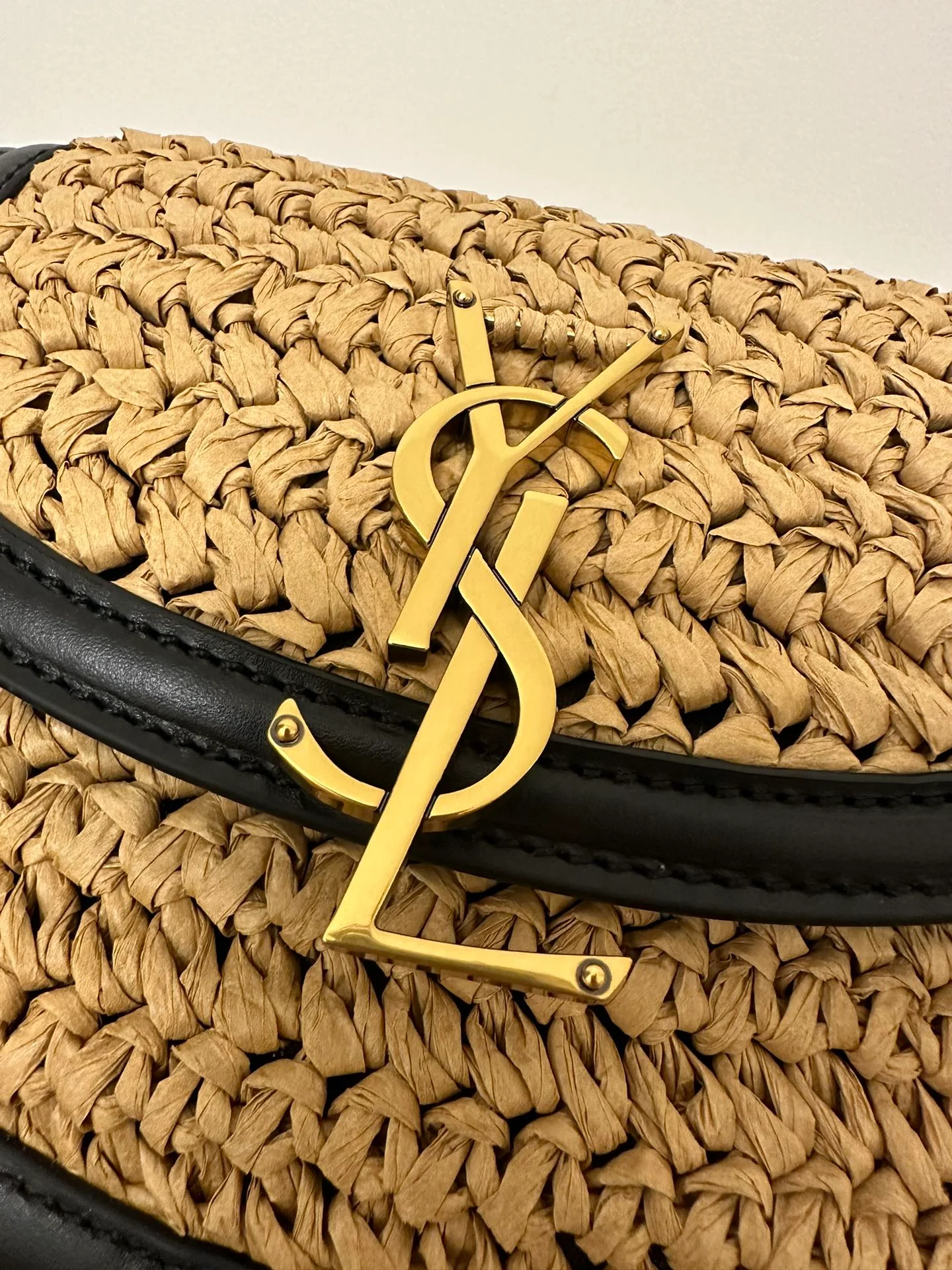 YSL-kaia-small-saddle bag-straw series