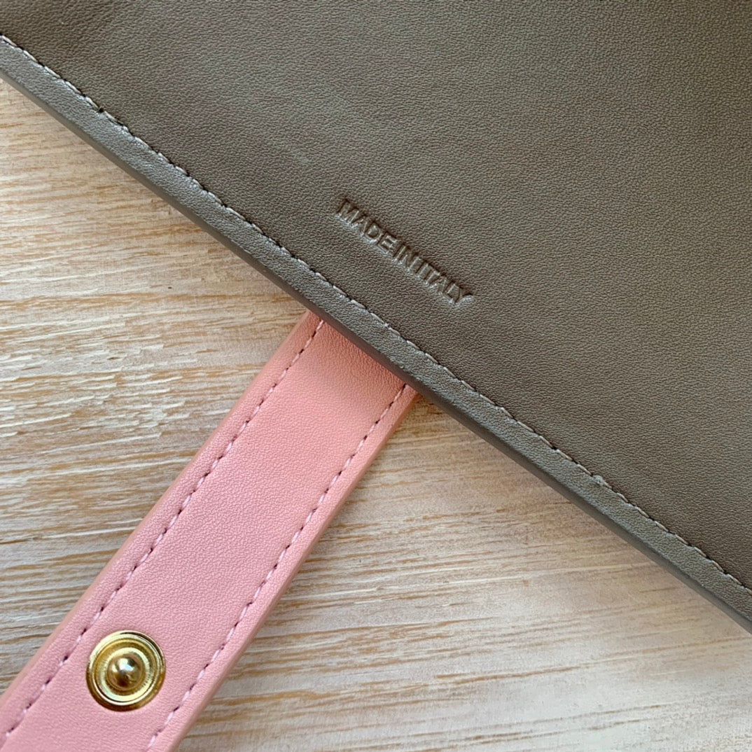 Кошелек Celine Strap из зернистой телячьей кожи - 9