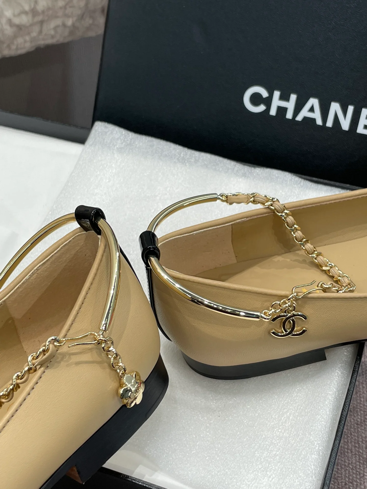 Chanel - Изысканная цепочка - Туфли Мэри Джейн - 3