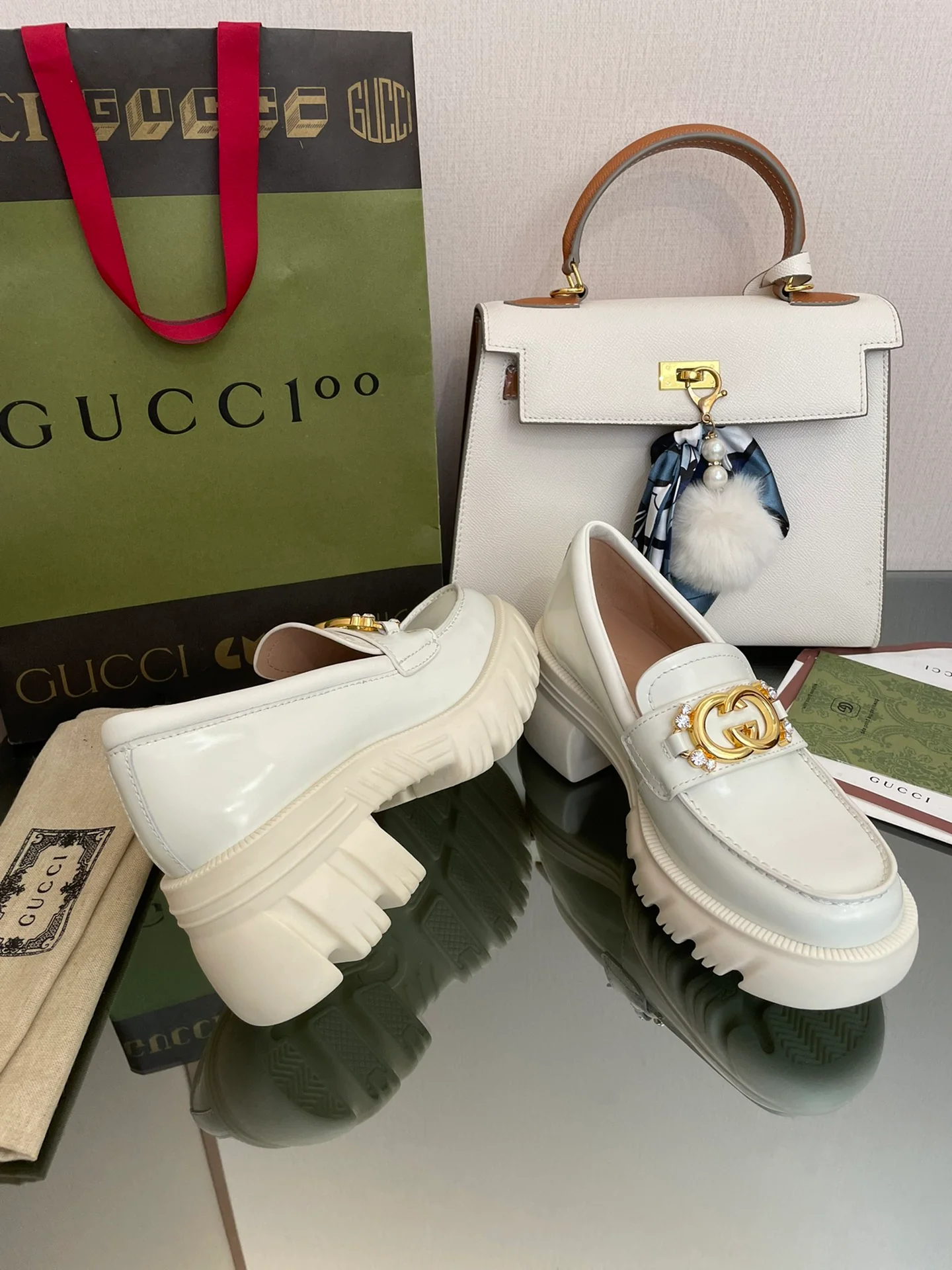 Gucci 2022 Pre-Fall - Лоферы на платформе Groove