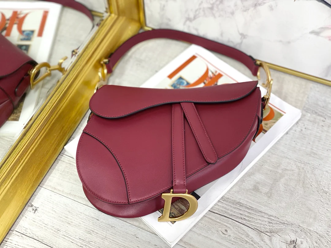 Сумка Dior Saddle Bag - Плетёная - Большая, ярко-красная - 25 см