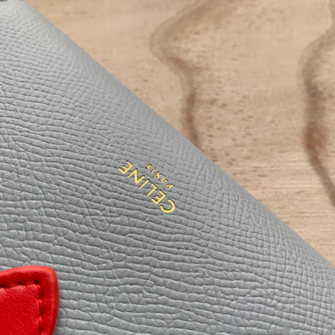 Кошелек Celine Strap из зернистой телячьей кожи - 3