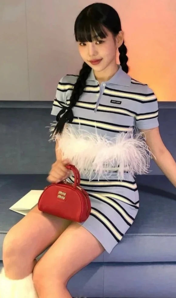 Сумка для боулинга Miu Miu - красная