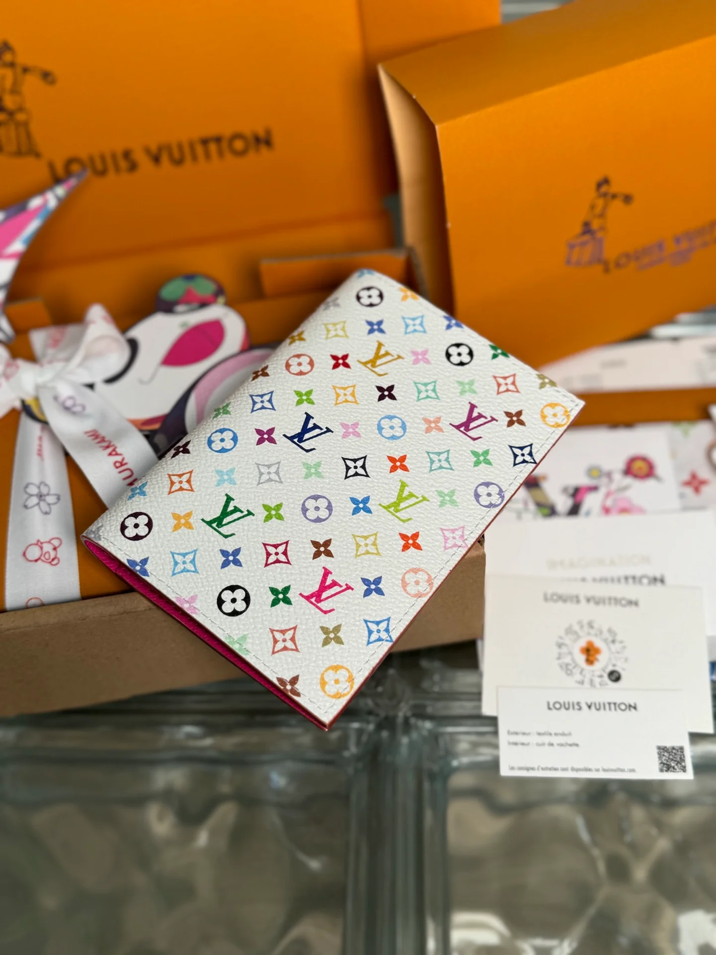 Обложка для паспорта LV-m14178-lvxtm - розово-белая