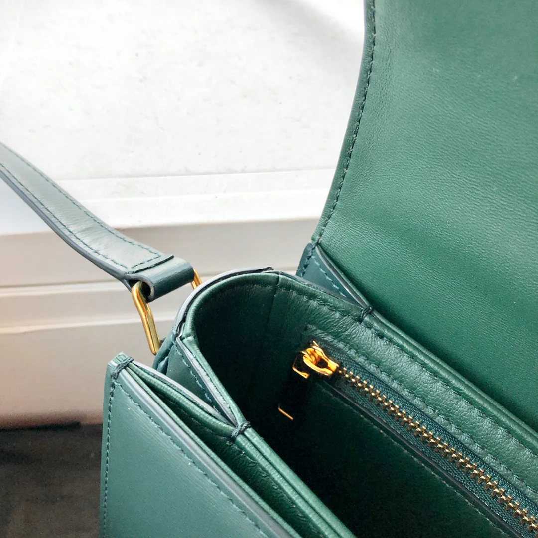 Сумка Celine Triomphe из телячьей кожи - подростковая - 18 - 5 см - 9