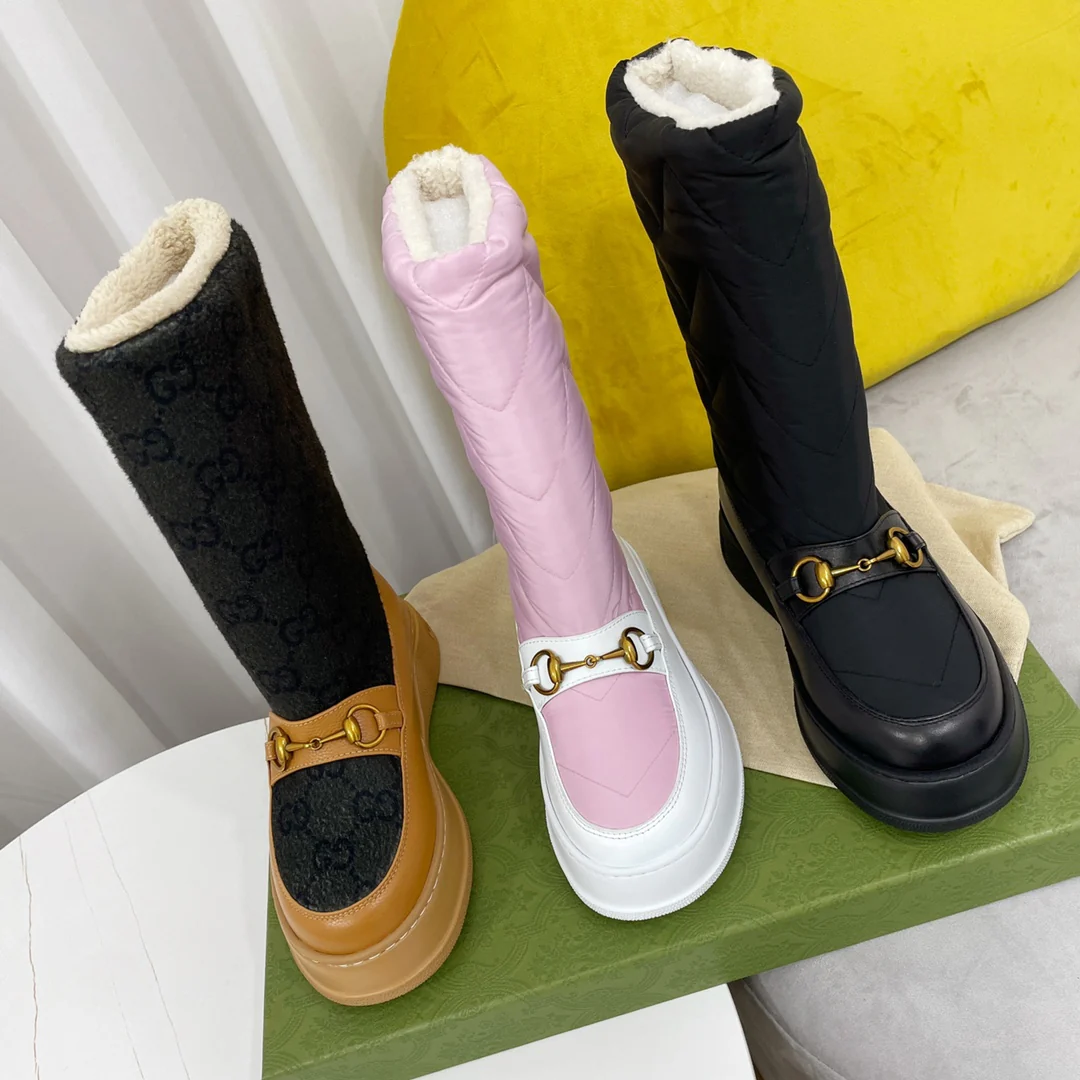 Gucci - Новинка сезона осень/зима 2022 - Шерстяные зимние сапоги