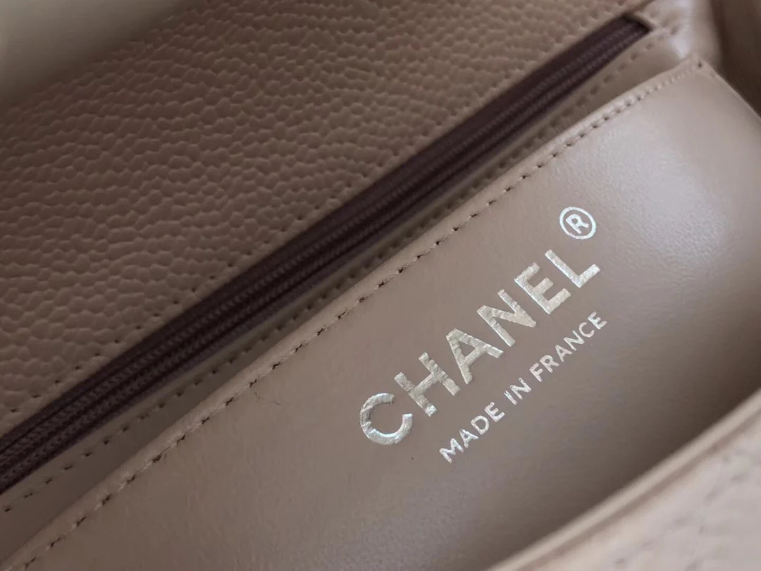 Сумка Chanel Caviar CF - Кокетливые розовые и серебряные пряжки - 20 см