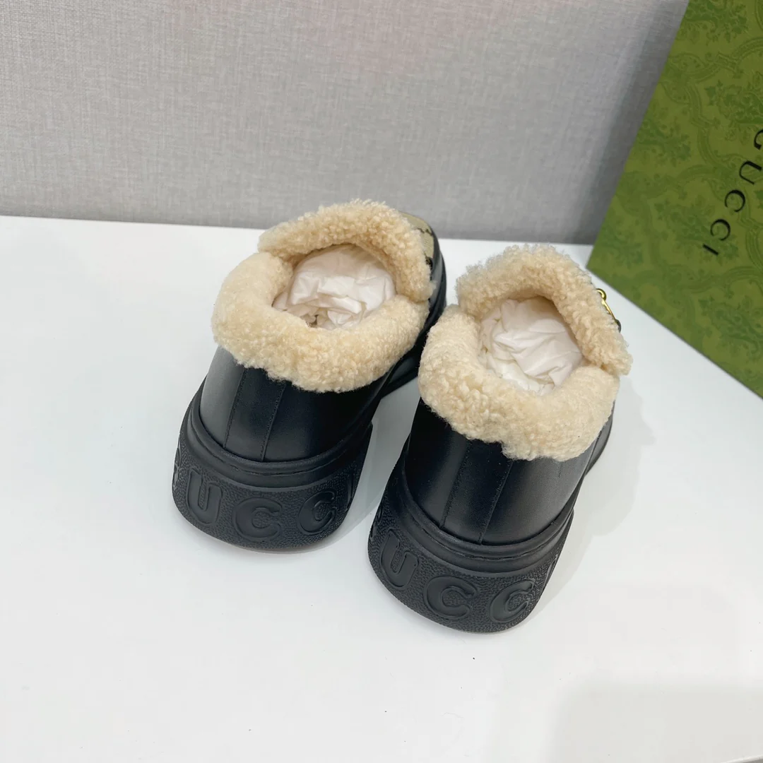 Gucci - Меховые зимние сапоги