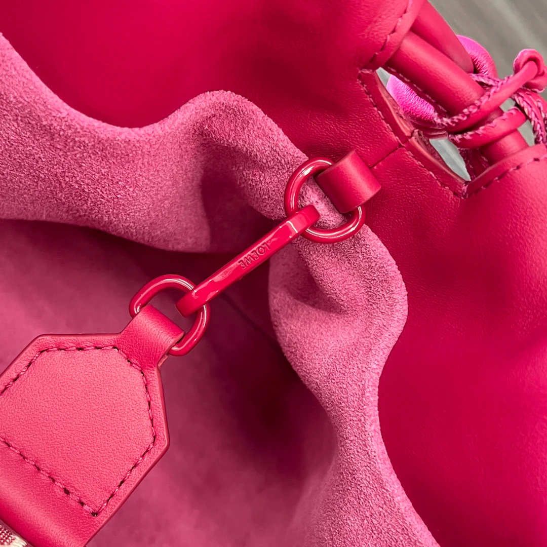 Клатч Loewe Flamenco - телячья кожа наппа - персиково-розовый