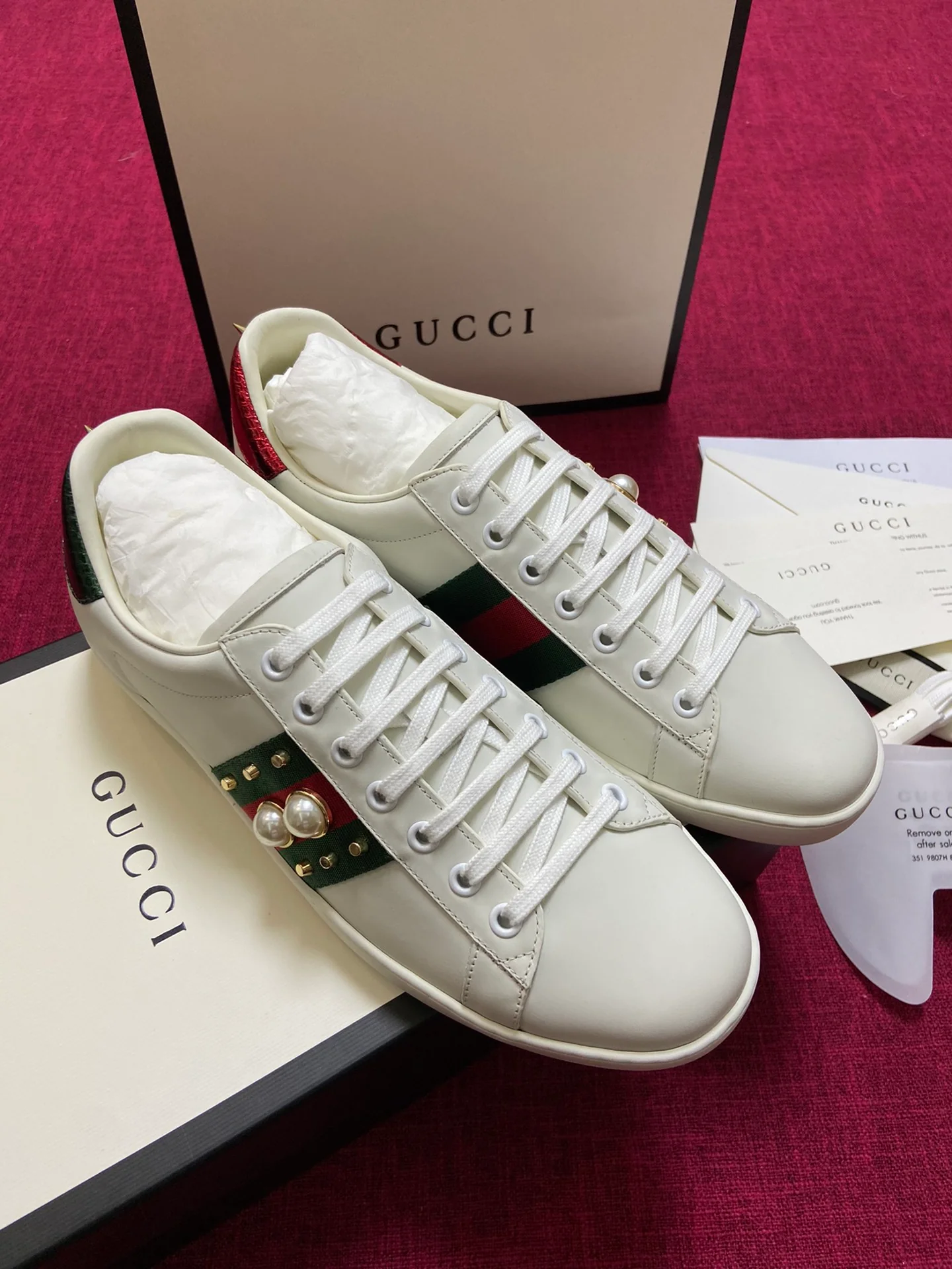 Gucci - Белые кроссовки - Кроссовки - Повседневная обувь - 11