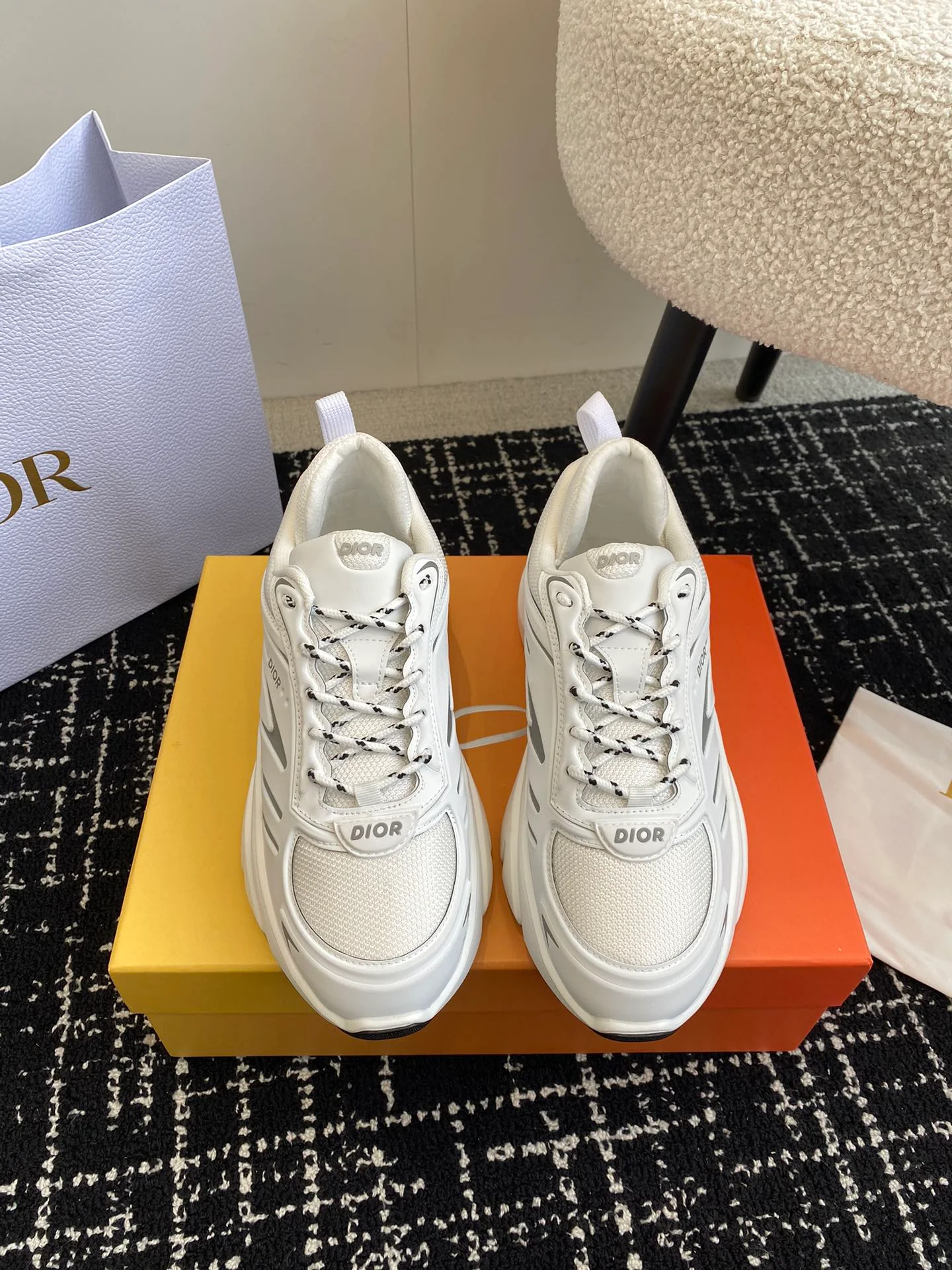 Кроссовки Dior 2024 - Белые - 1