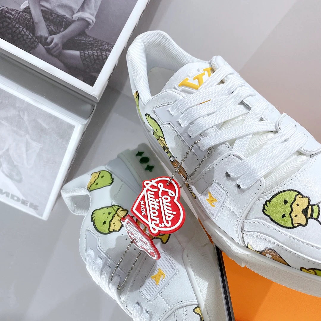 Обувь LV - кроссовки LV, стиль - парная модель - повседневная обувь - 2