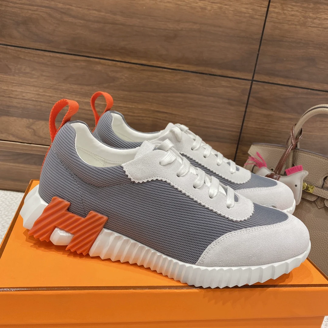 Весенняя коллекция Hermes 2022 — Спортивная повседневная обувь — Унисекс — Серый