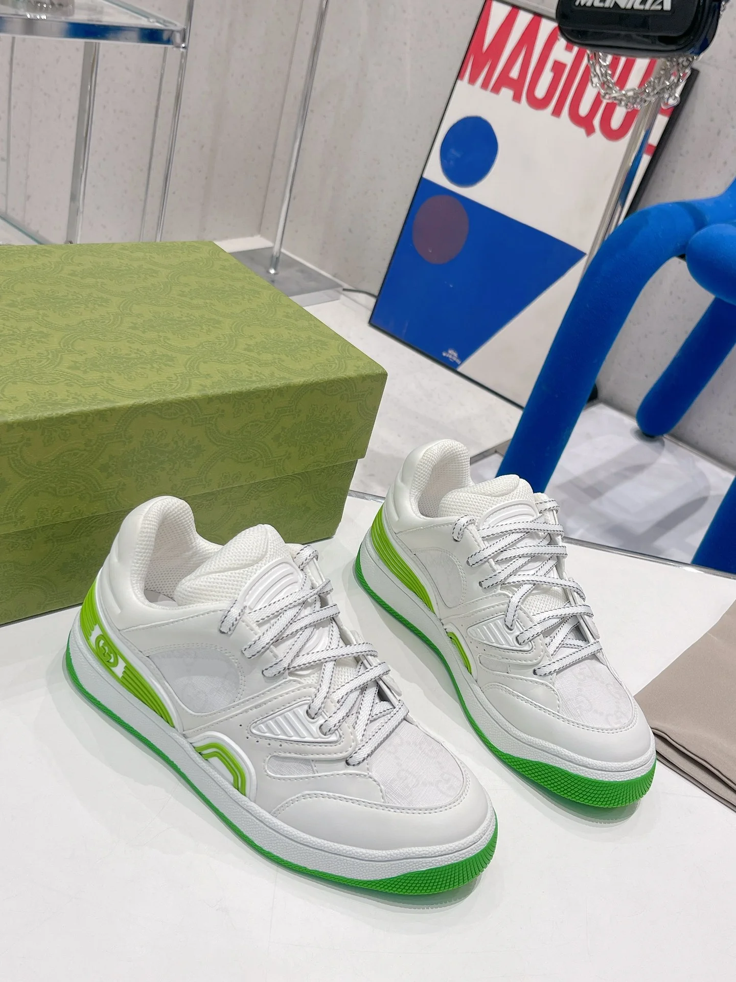 Gucci - Белые кроссовки - Кроссовки - Повседневная обувь - 16