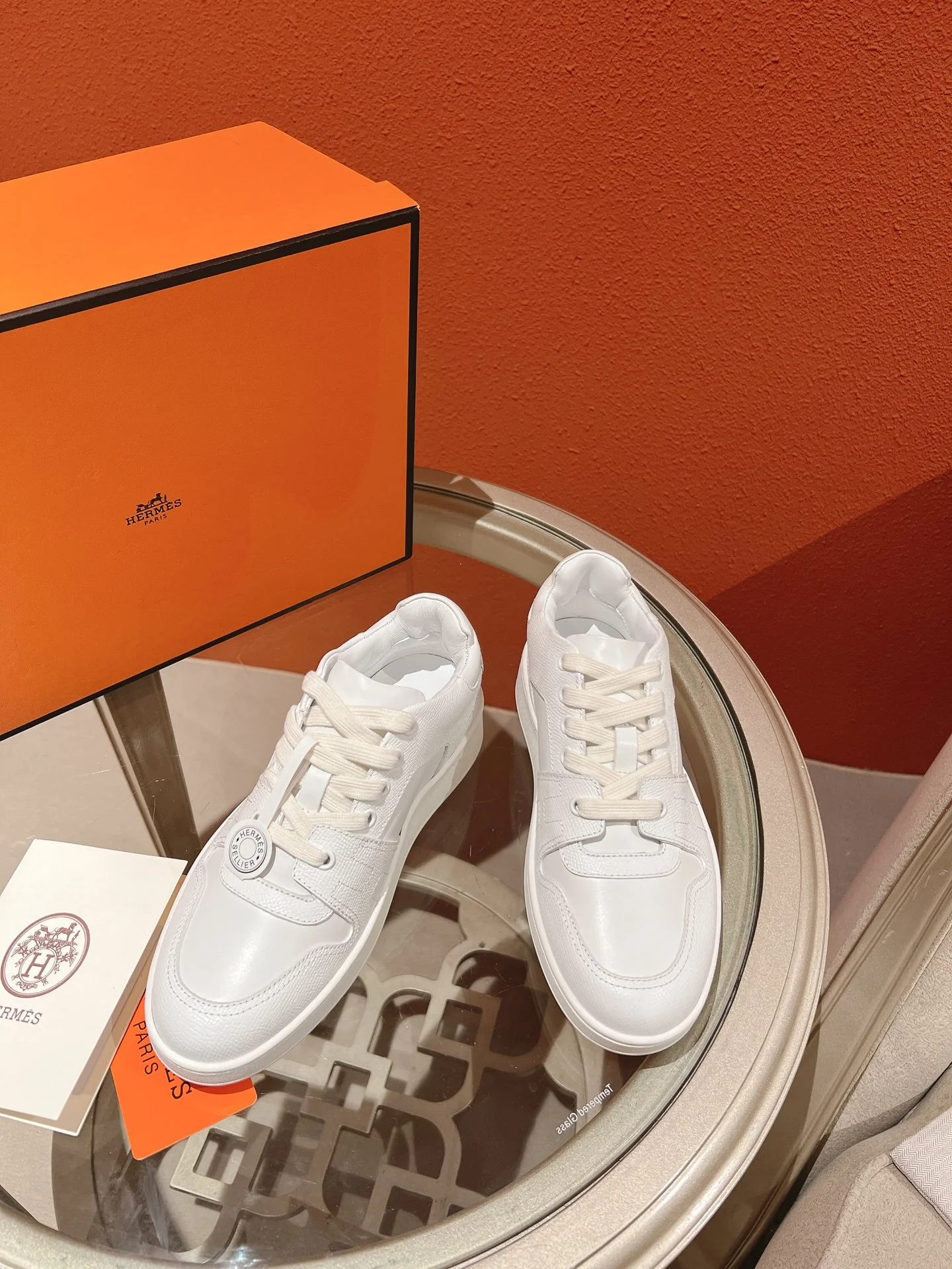 Новинка Hermes 2023 года - Кроссовки - Белые кроссовки