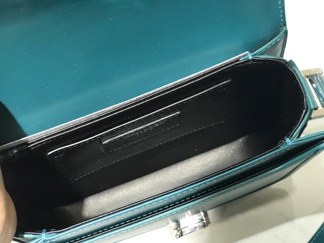 Сумка для тофу YSL Solferino - зеленая - 18 см