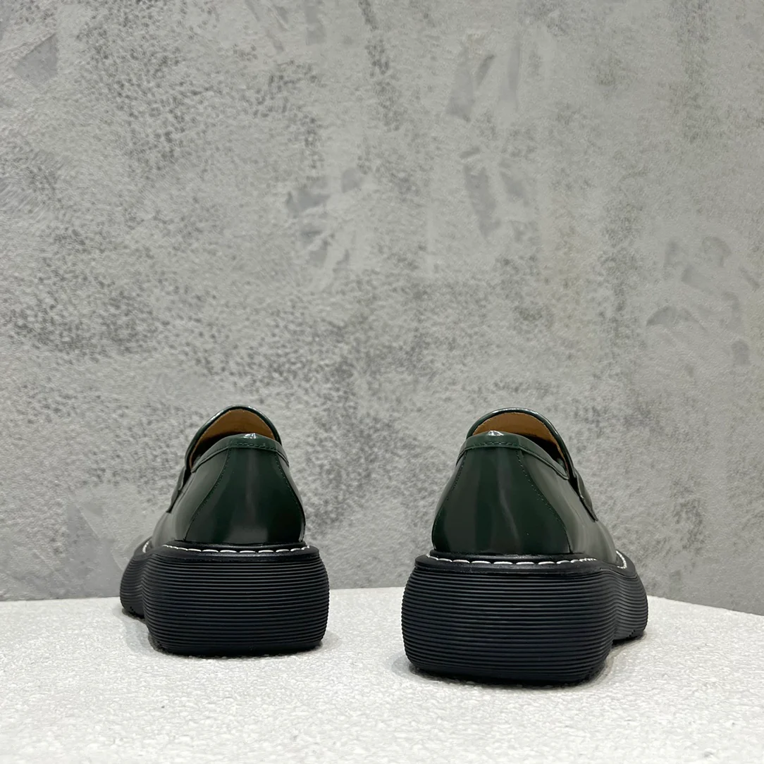 BV-22ss - Британские ретро кожаные туфли на толстой подошве - модель унисекс