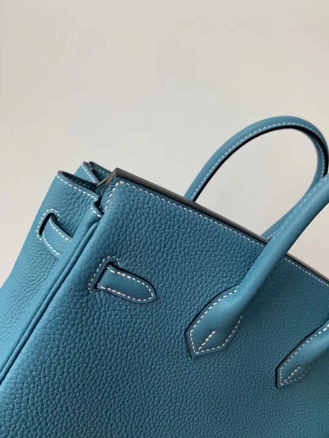 Сумка Hermes Birkin 25 Togo 75 Denim Blue с золотой пряжкой