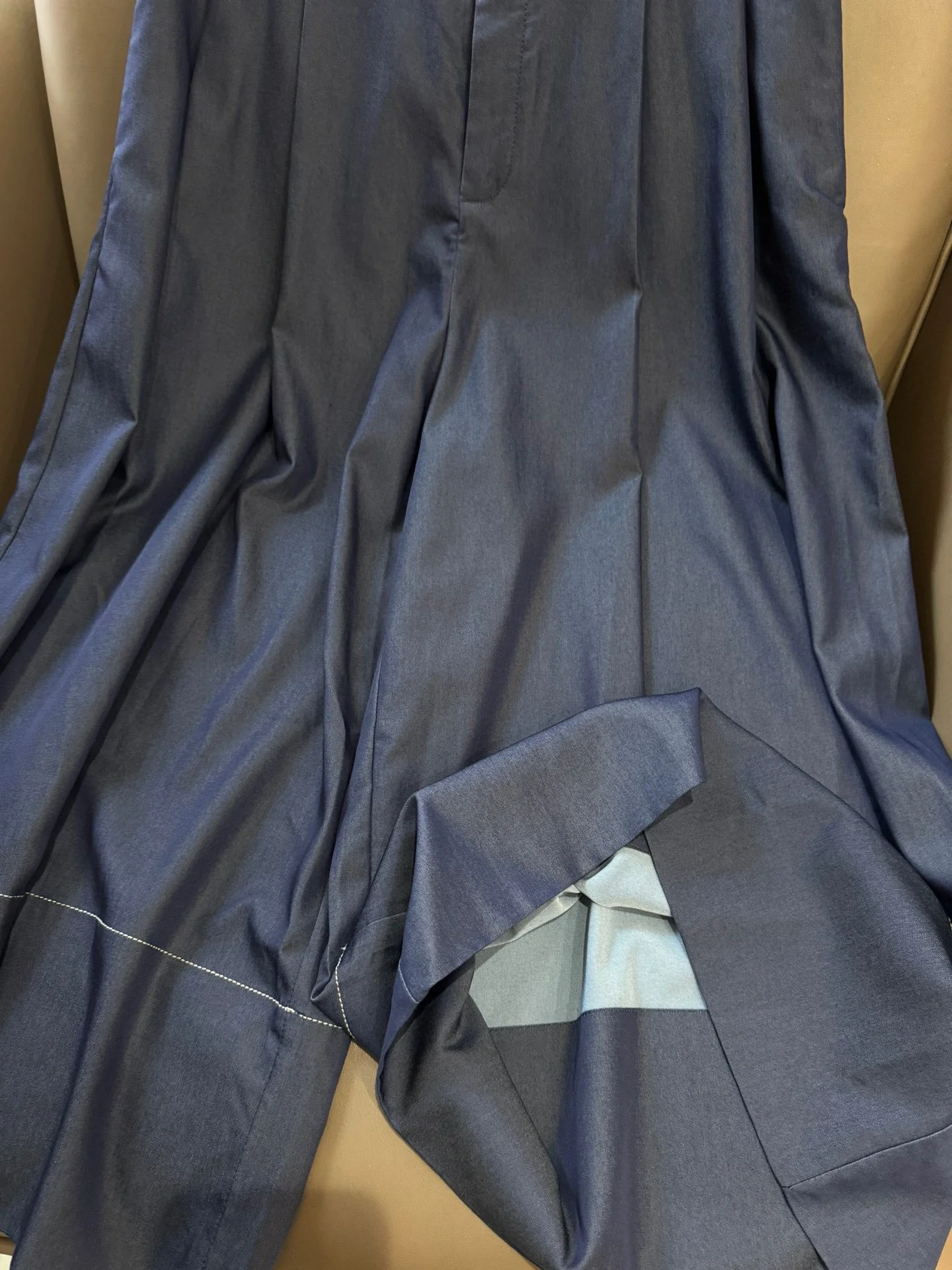 Новые широкие брюки Celine 2404-24ss - синие