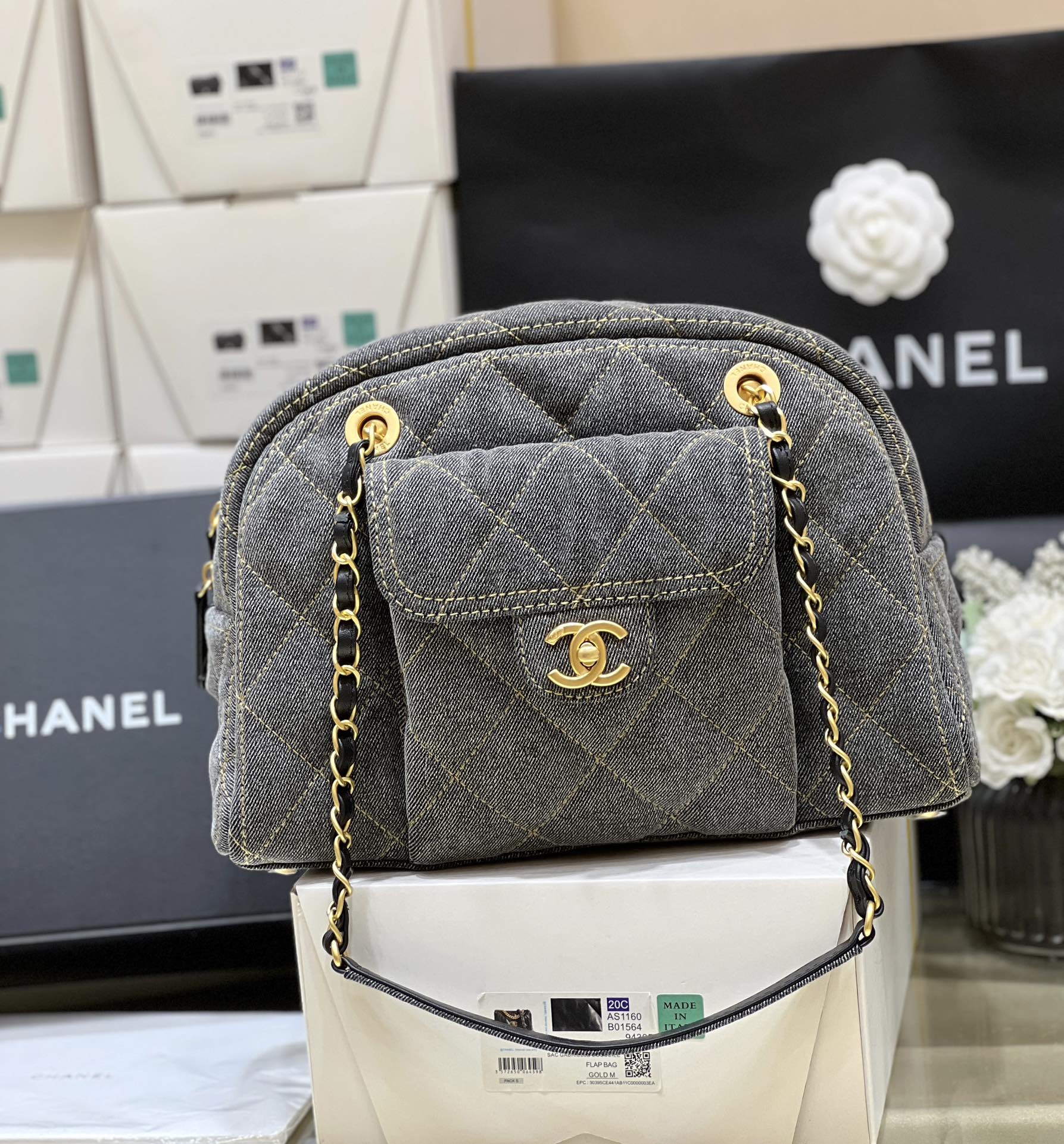 Сумка для боулинга Chanel 24a Cowboy