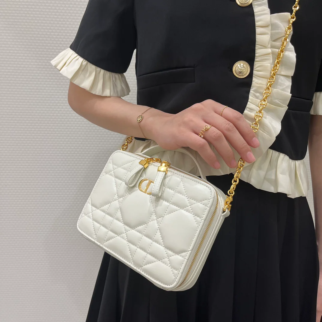 Сумка для фотоаппарата Dior Cannage, черный цвет, 1 шт.