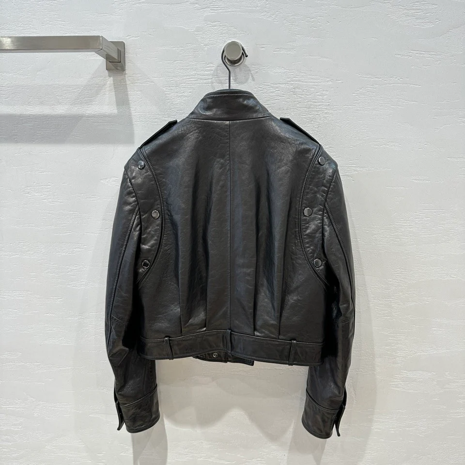 Balenciaga - 2403 - Новинка ранней весны - Двусторонняя куртка с воротником-стойкой