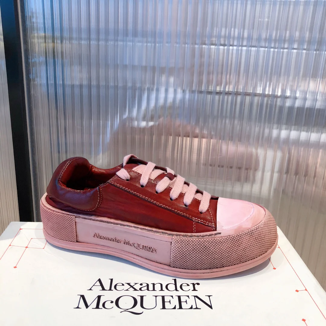 Кед на платформе McQueen - красные