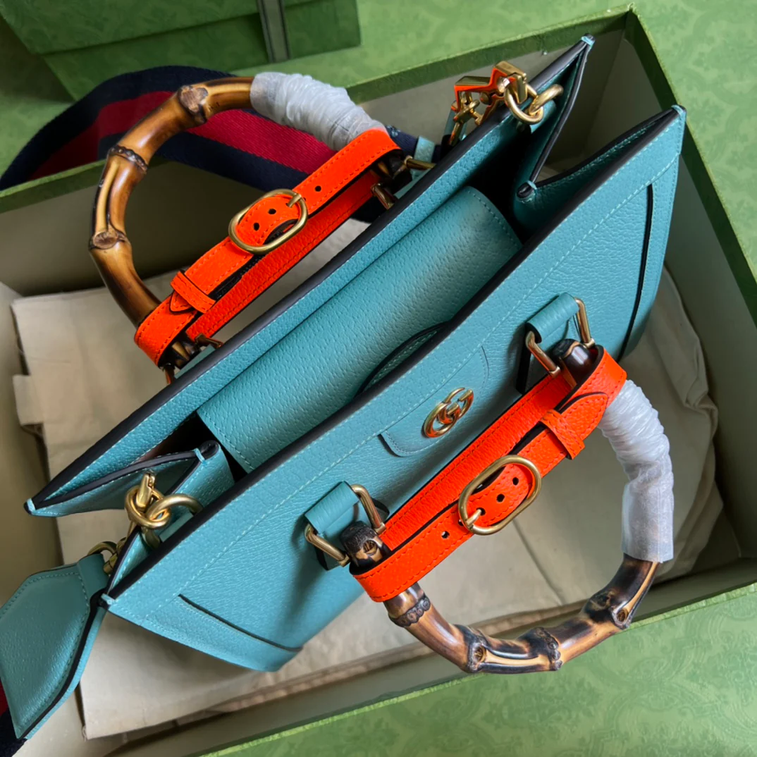 Сумка-тоут Gucci с бамбуковой ручкой - 27x24x11 см