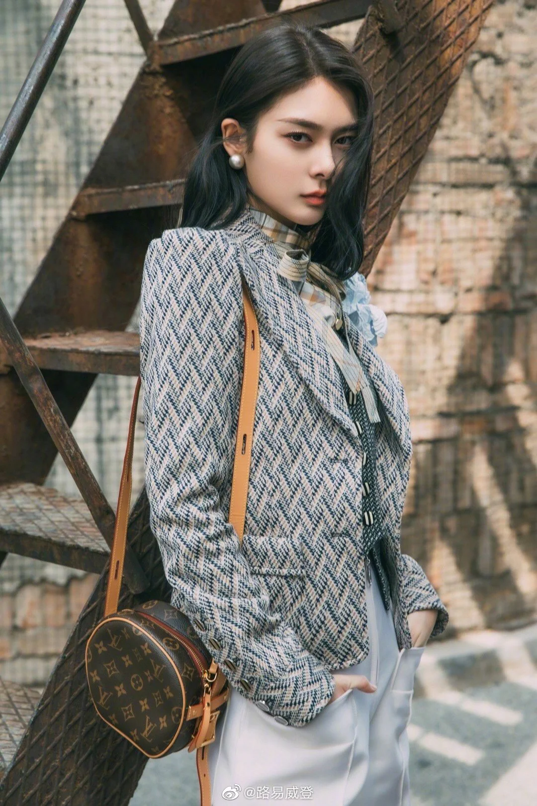 Круглая сумка LV