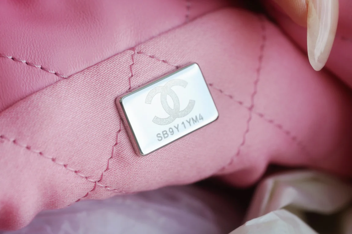 Новинка сезона весна/лето 2023 от Chanel - сумка 22 - мини - розовая с серебряной пряжкой