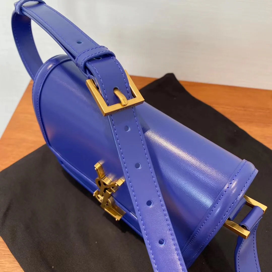 Сумка для тофу YSL Solferino - синяя - 18 см