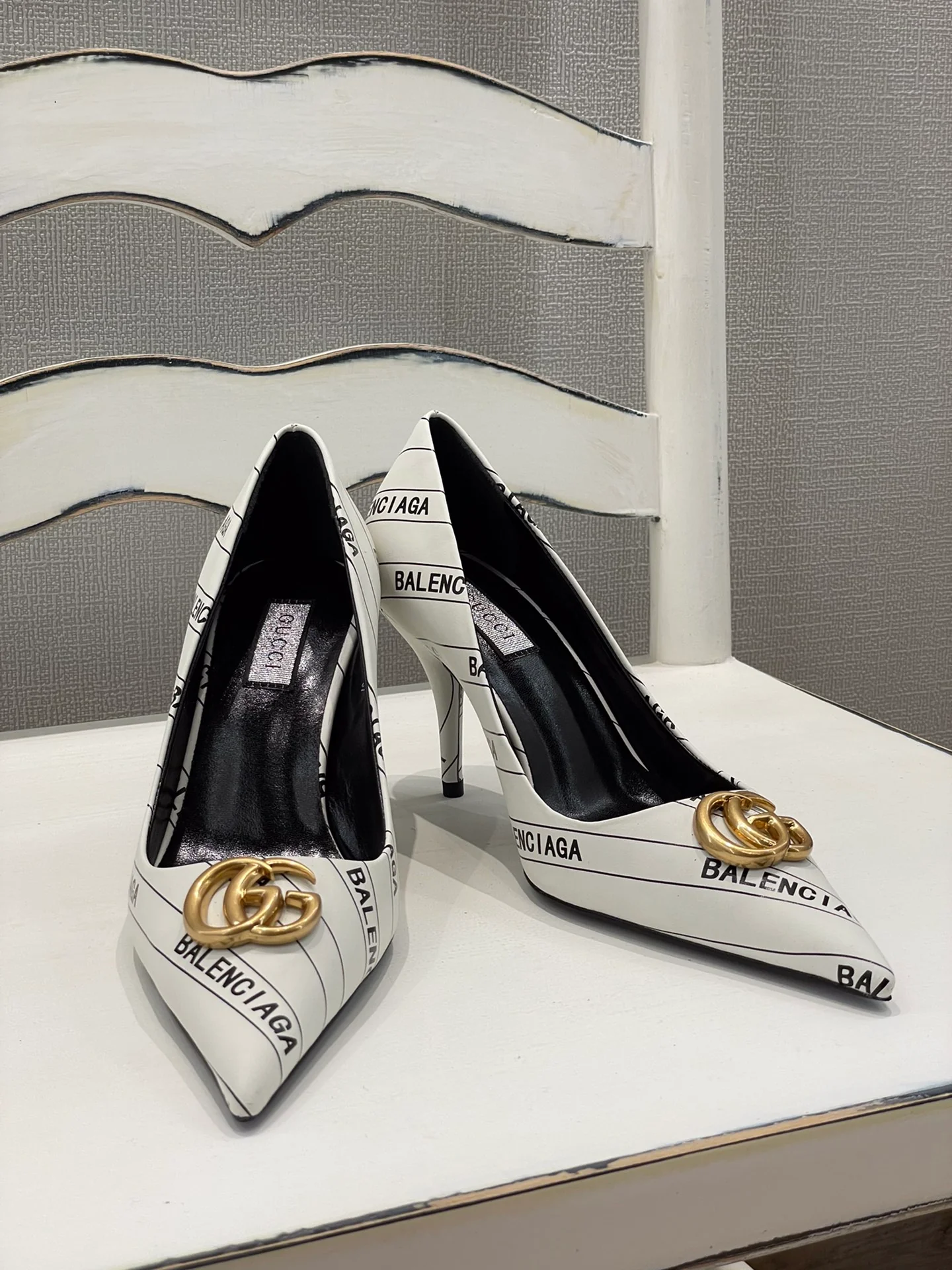 Gucci - Balenciaga - Сотрудничество - Туфли на высоком каблуке с острым носком