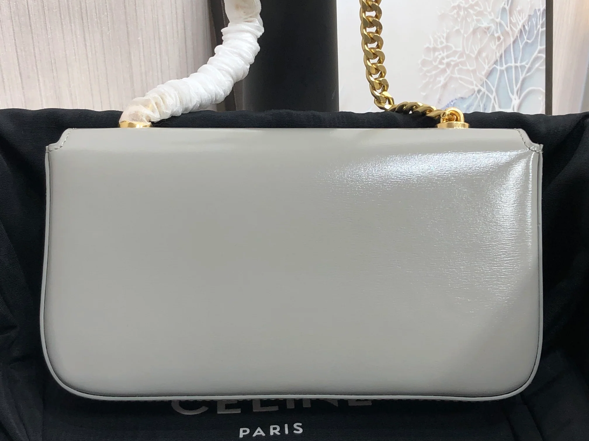 Кожаный рюкзак Celine Triomphe - сумка через плечо - 8