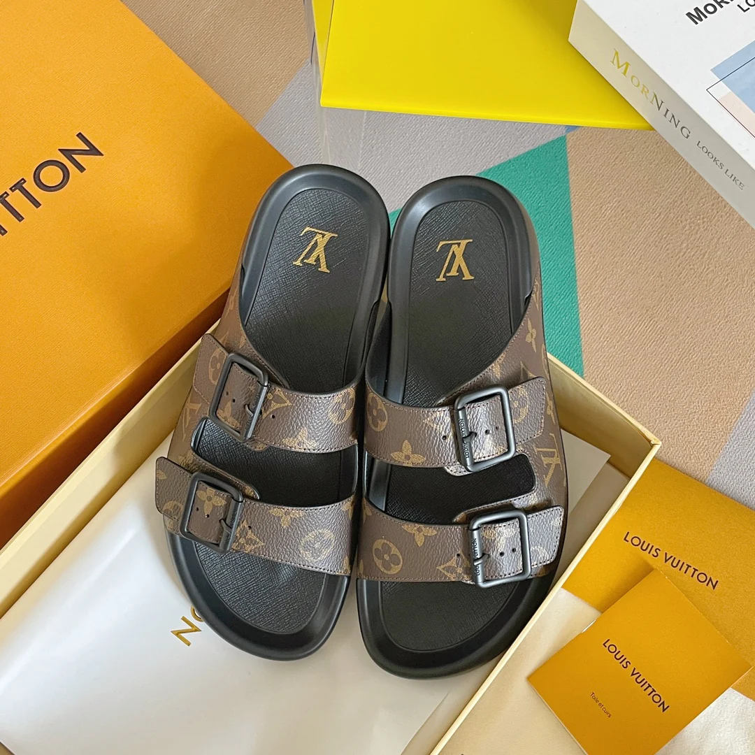 Новая серия кроссовок LV 2023 Monogram - коричневый