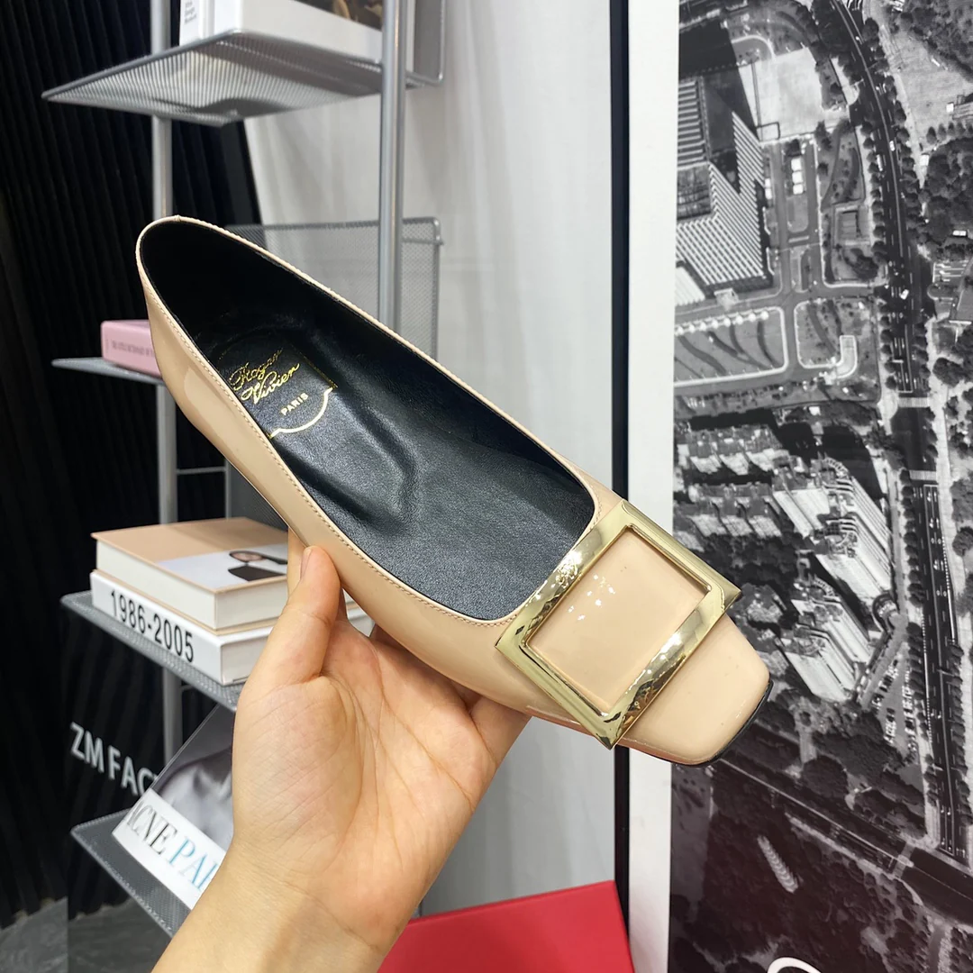 RV - Плоское основание, квадратный носок - Телесно-розовый