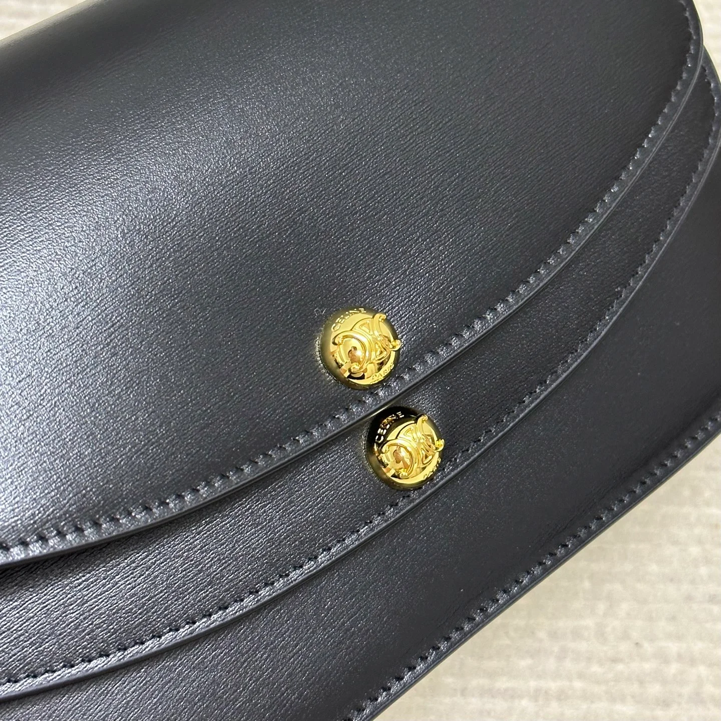 Сумка Celine Duo через плечо - черная